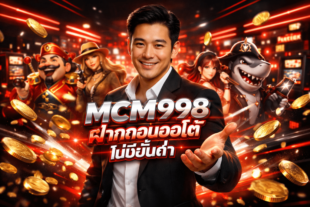 MCM998 ฝากถอนออโต้ ไม่มีขั้นต่ำ ทำรายการรวดเร็ว